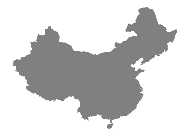 China Border Map Transparent PNG Image
