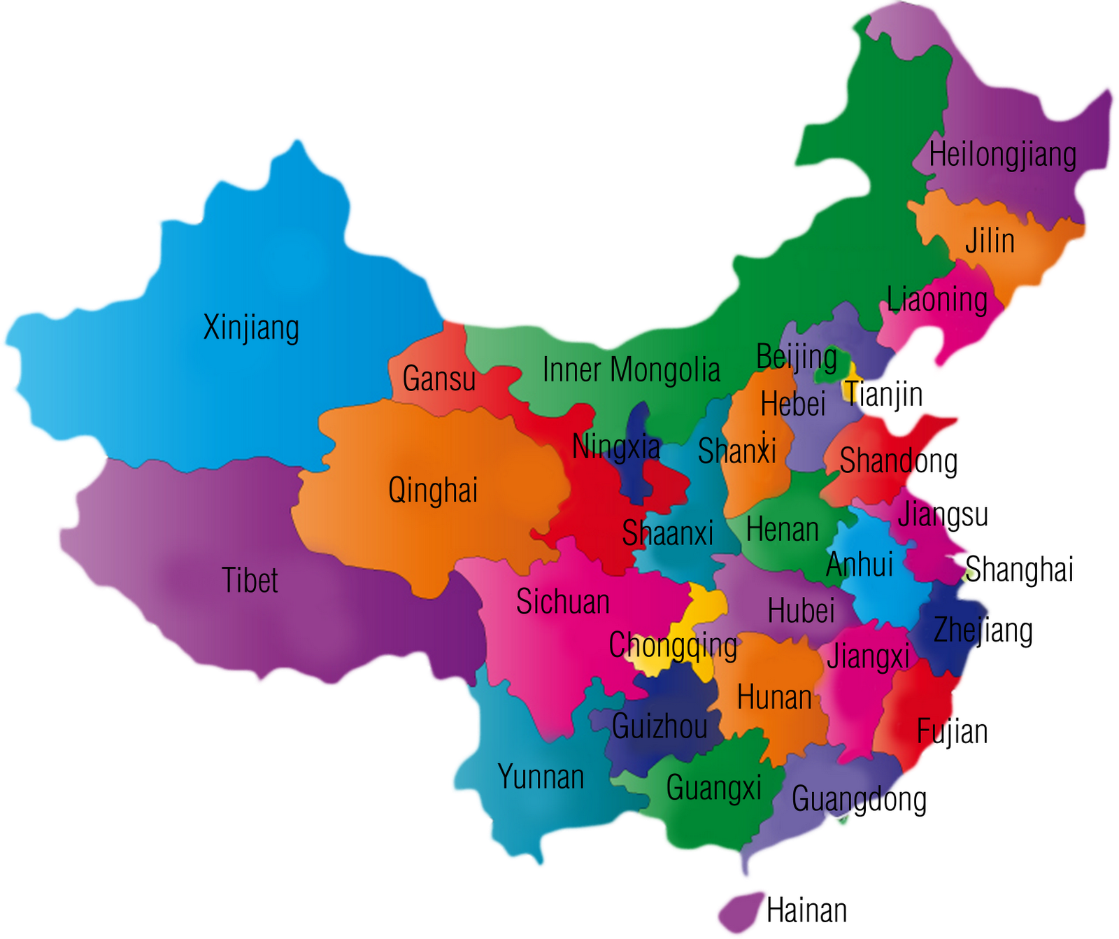 Map China Transparent PNG Image