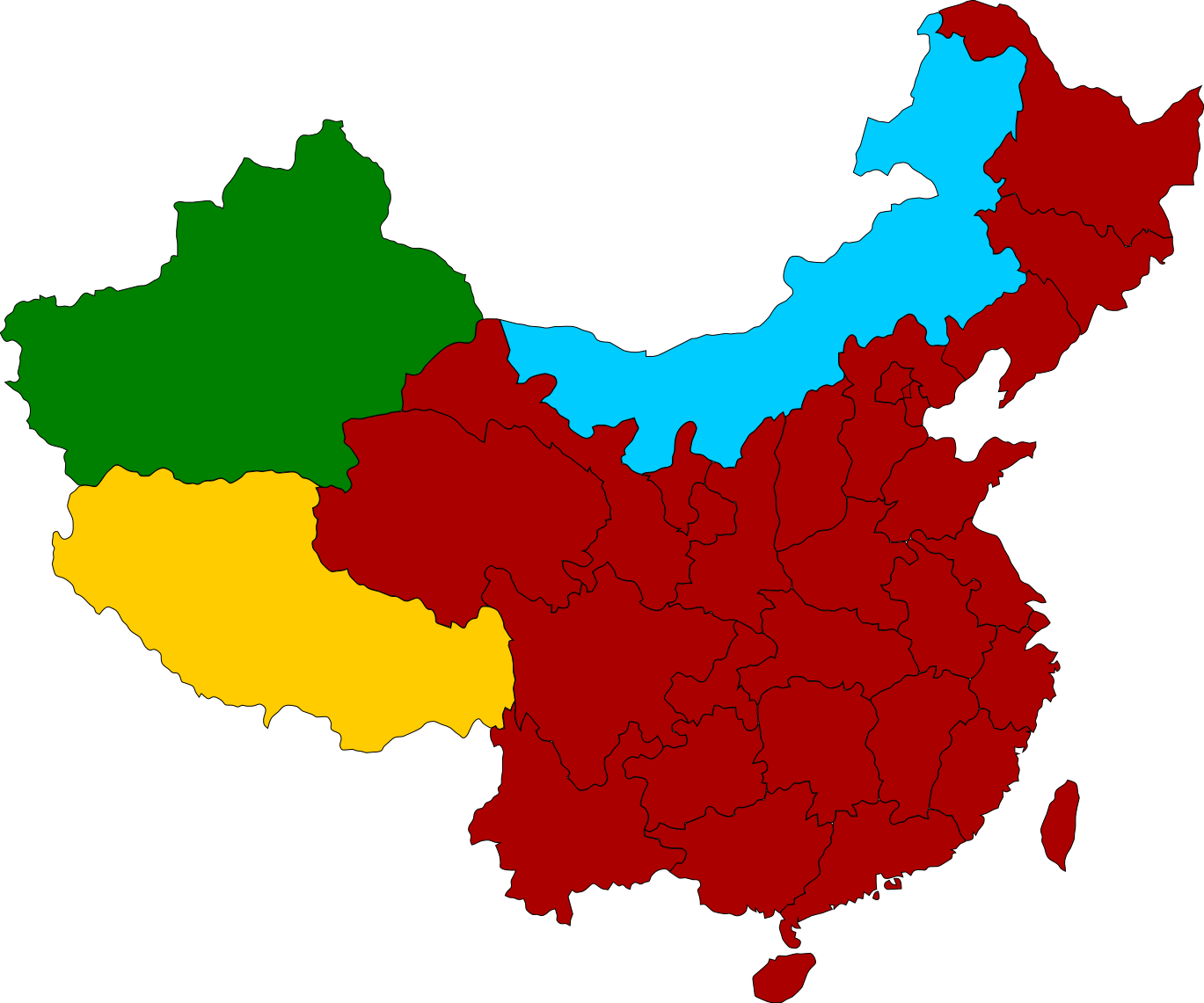 Map China Transparent PNG Image