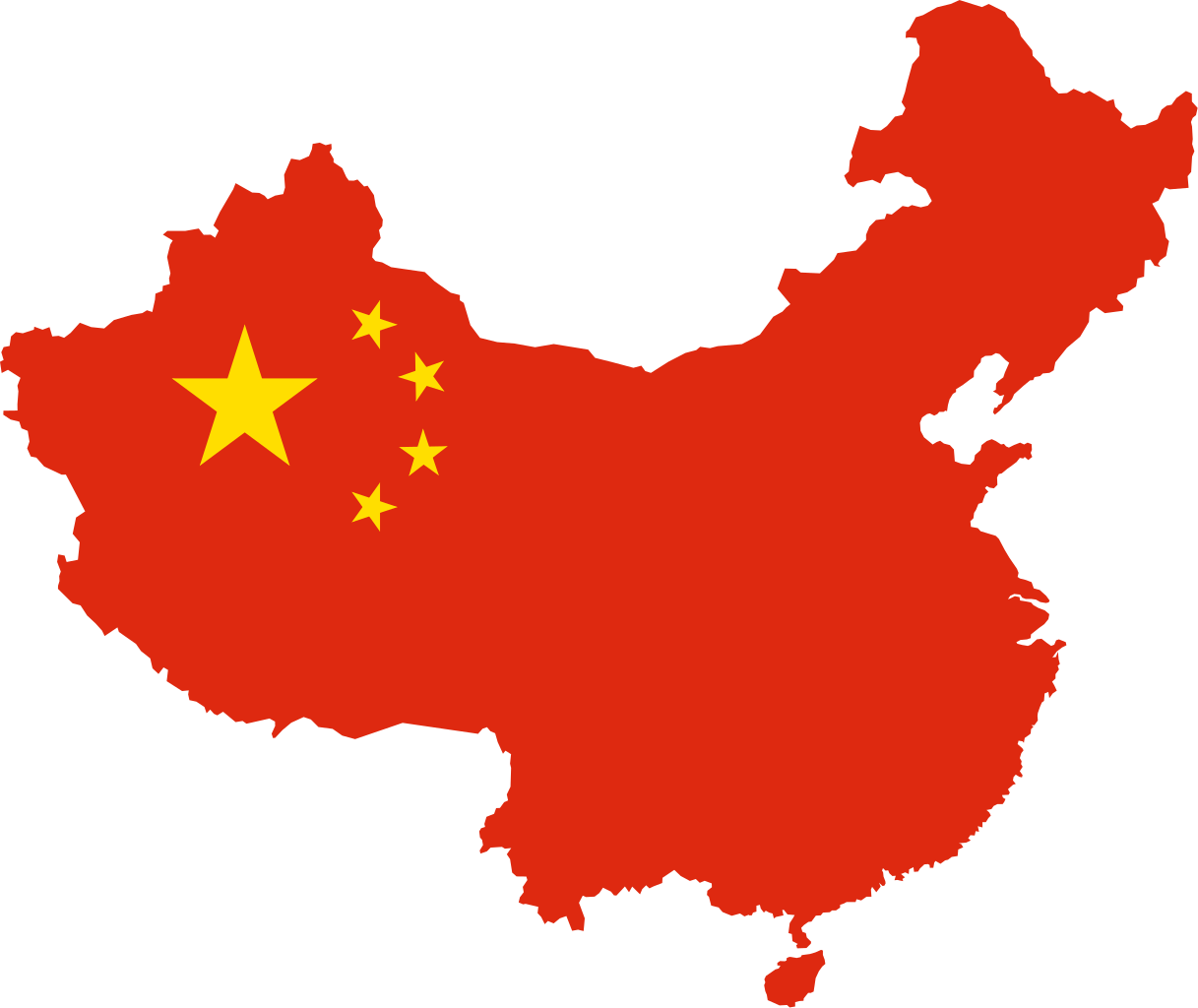 Map Flag China Transparent PNG Image