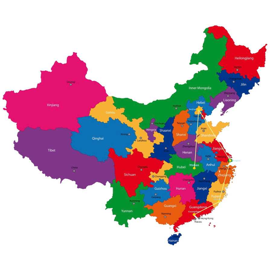 Union Map China Transparent PNG Image