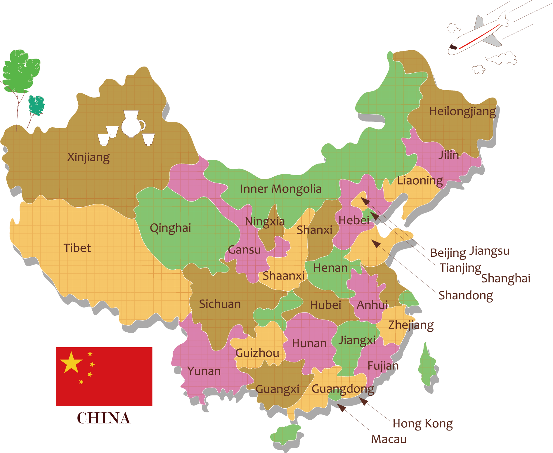 Map Vector China Transparent PNG Image