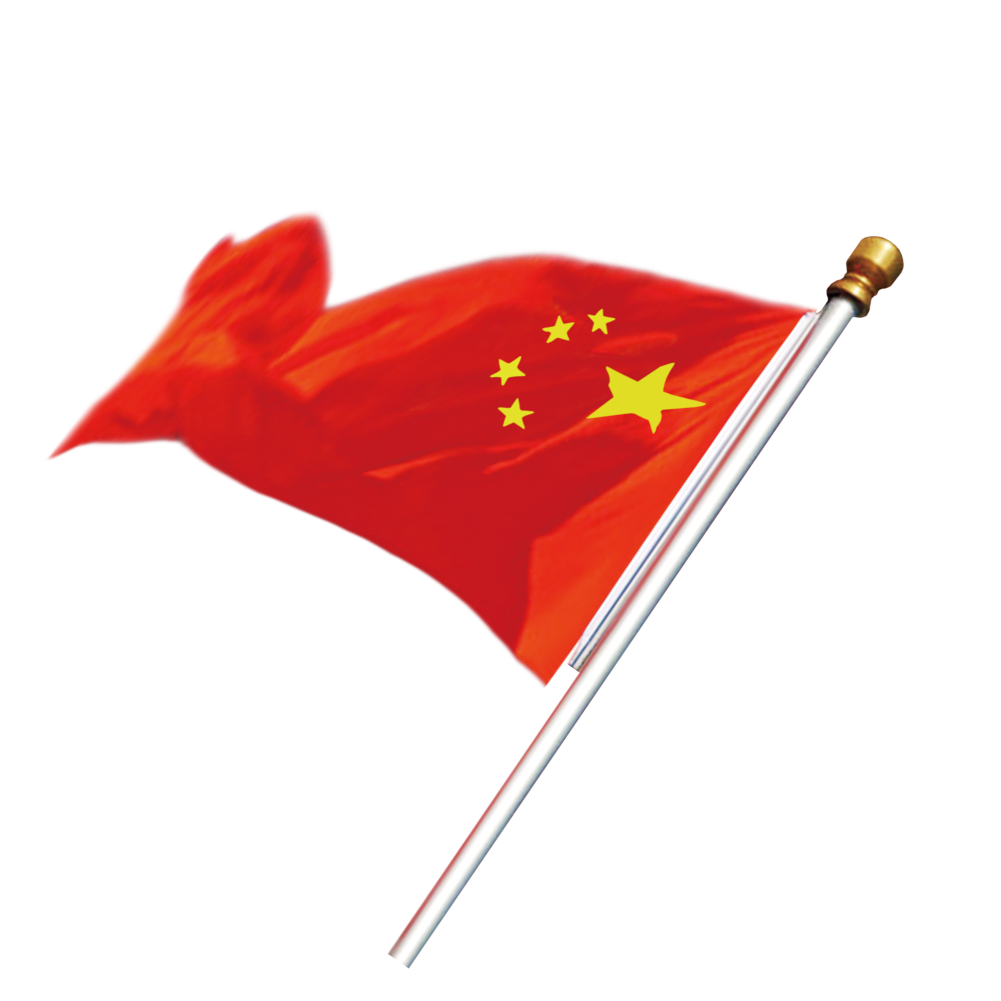 Waving Flag China Transparent PNG Image