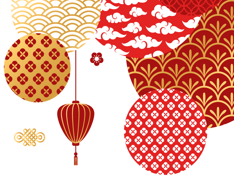 Decorative Lantern Chinese Year Transparent PNG Image