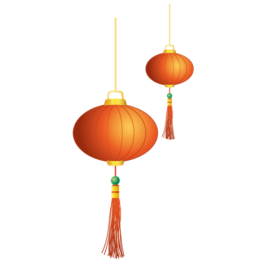 Decorative Lantern Chinese Year File Transparent PNG Image