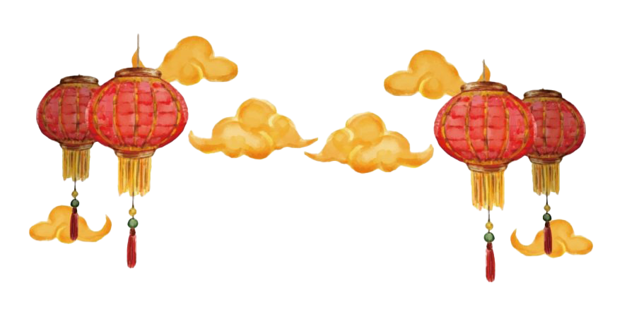 Decorative Lantern Chinese Year Transparent PNG Image