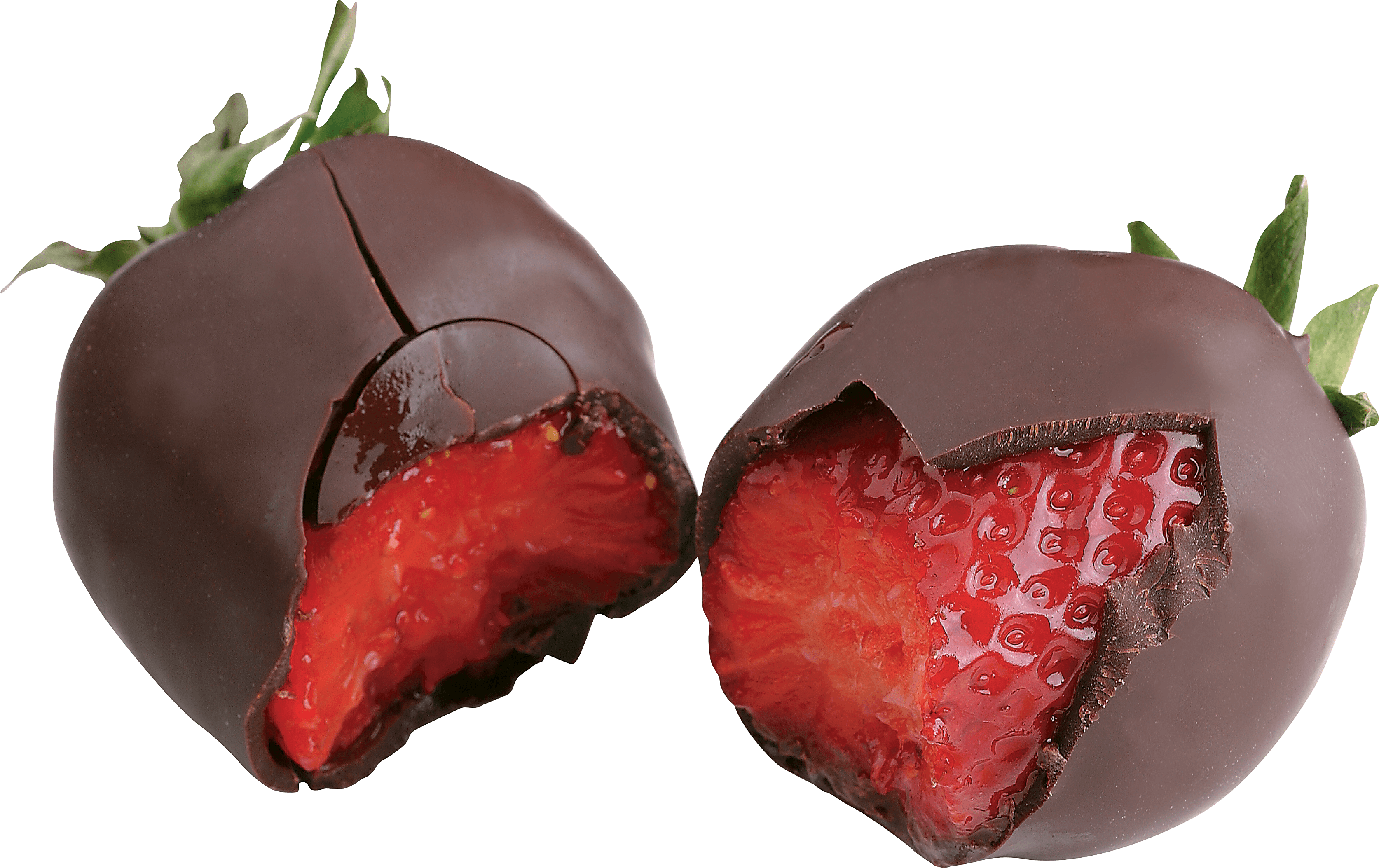 Strawberry In Chocolate Transparent PNG Image