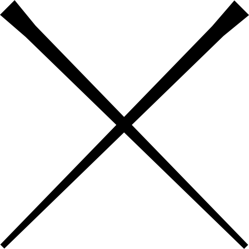 Silhouette Chopsticks Transparent PNG Image