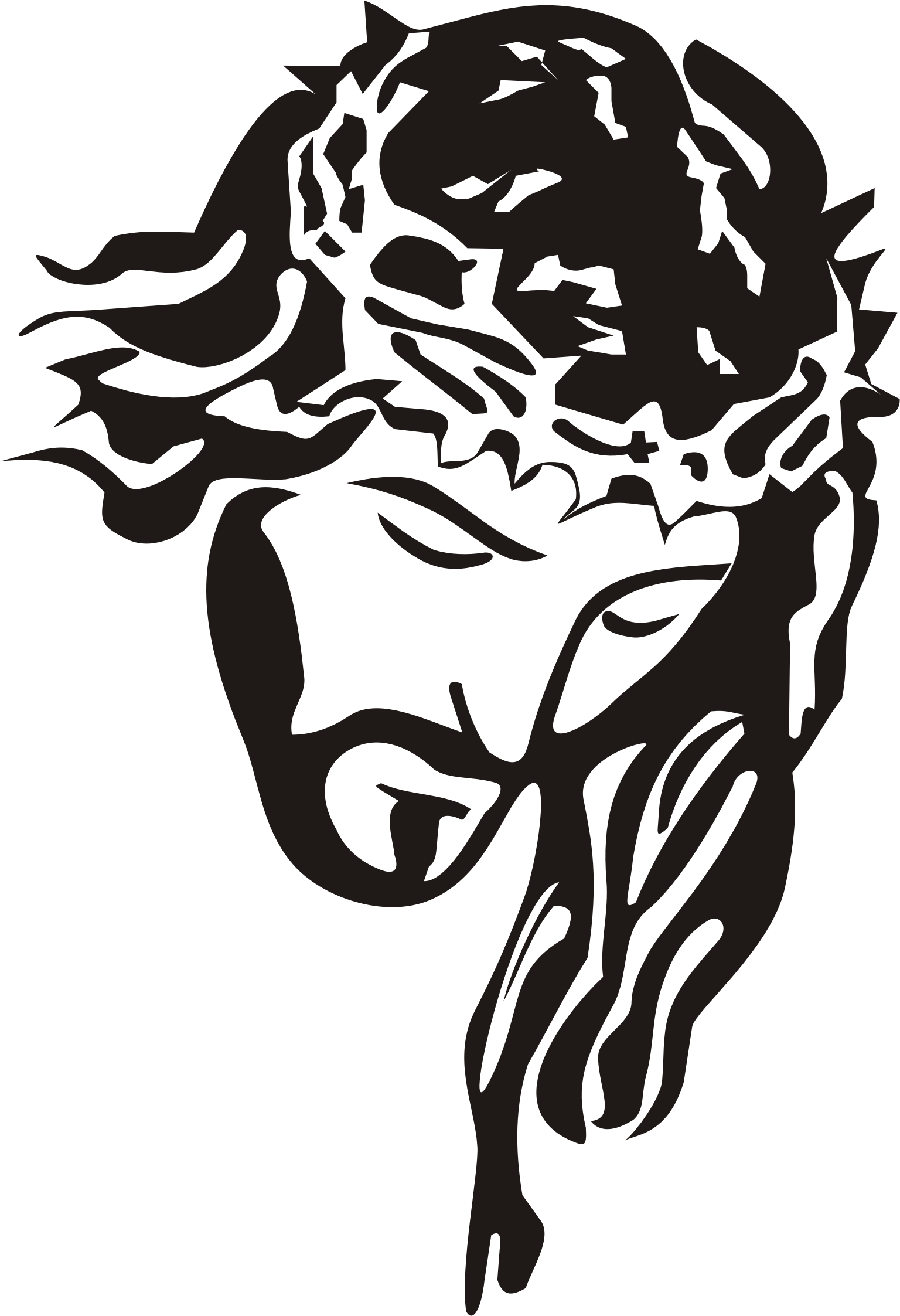 Stencil Christ Jesus Transparent PNG Image