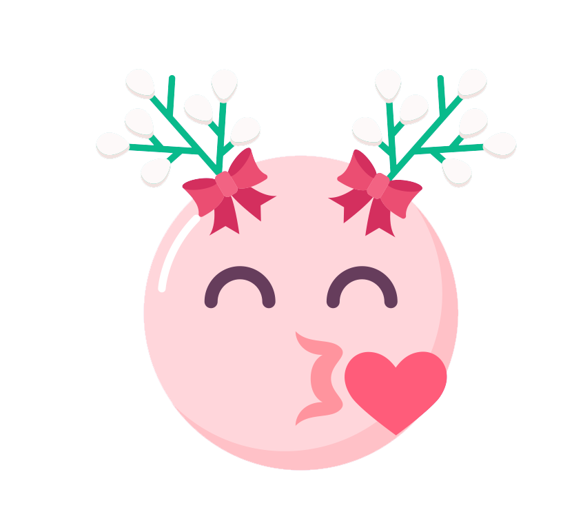 Holiday Christmas Emoji Transparent PNG Image