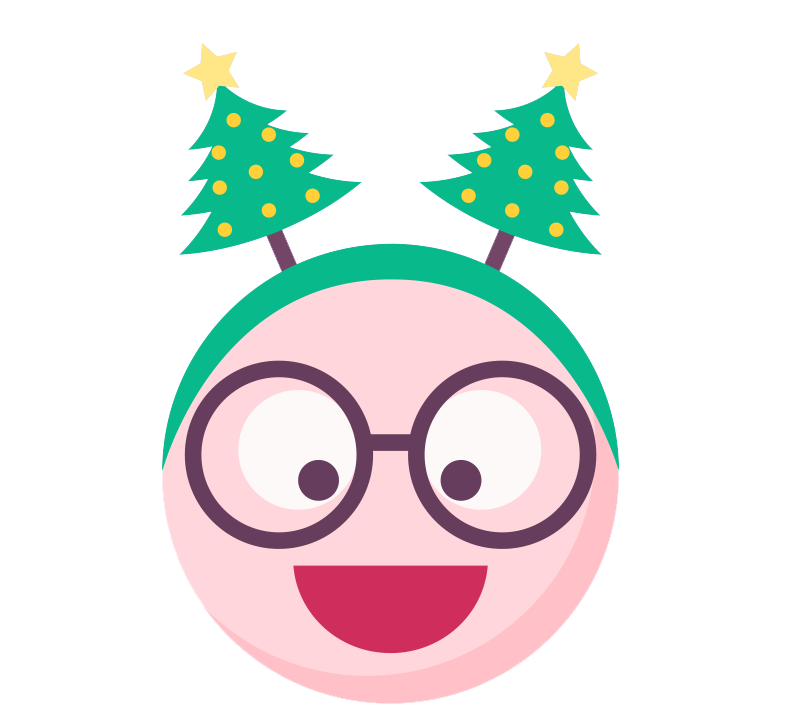 Holiday Christmas Emoji Transparent PNG Image