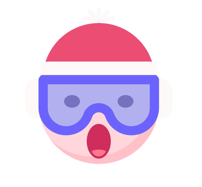 Cute Holiday Christmas Emoji Transparent PNG Image