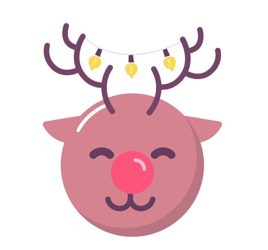 Cute Holiday Christmas Emoji Transparent PNG Image