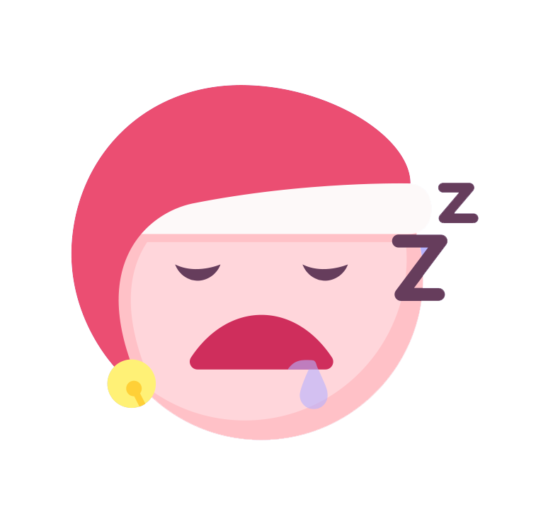 Cute Holiday Christmas Emoji Transparent PNG Image