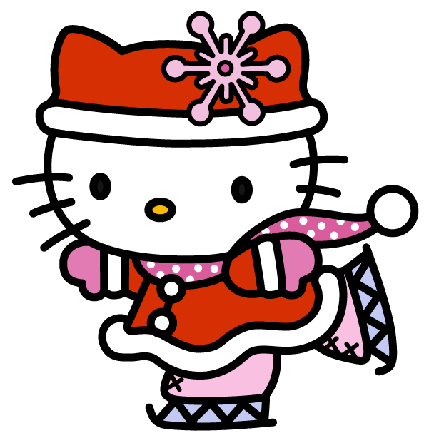 Vector Christmas Kitten Transparent PNG Image