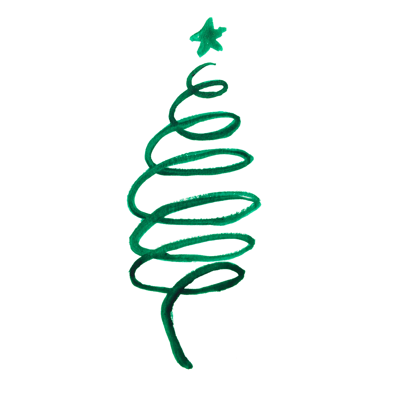 Watercolor Tree Christmas Transparent PNG Image