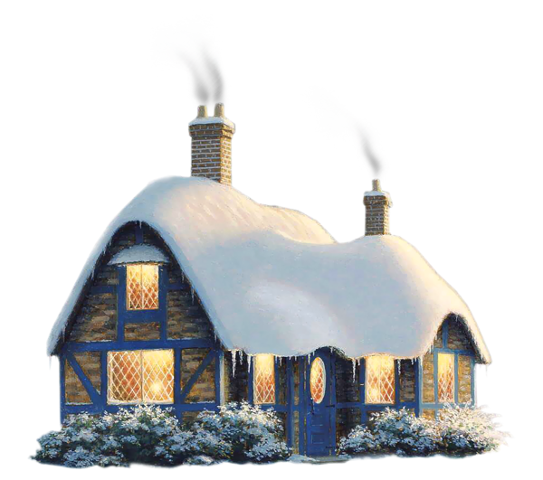 House Christmas Transparent PNG Image