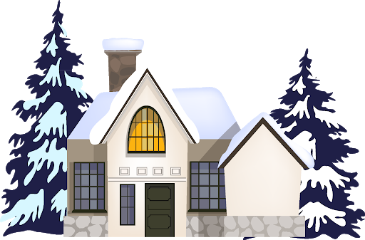 House Christmas Transparent PNG Image