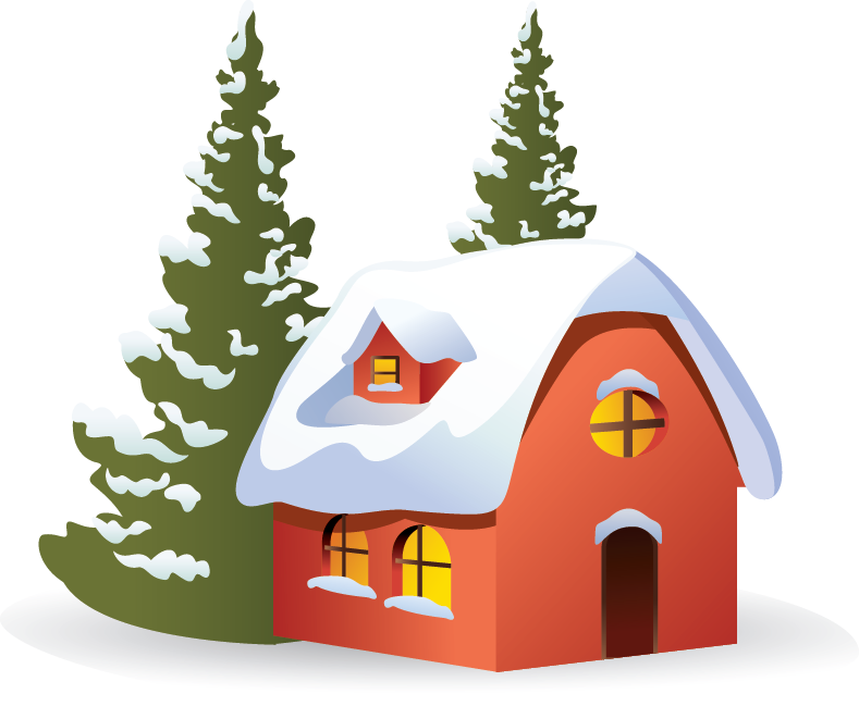 House Christmas Transparent PNG Image