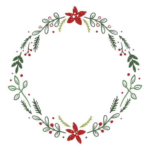 Watercolor Wreath Christmas Transparent PNG Image