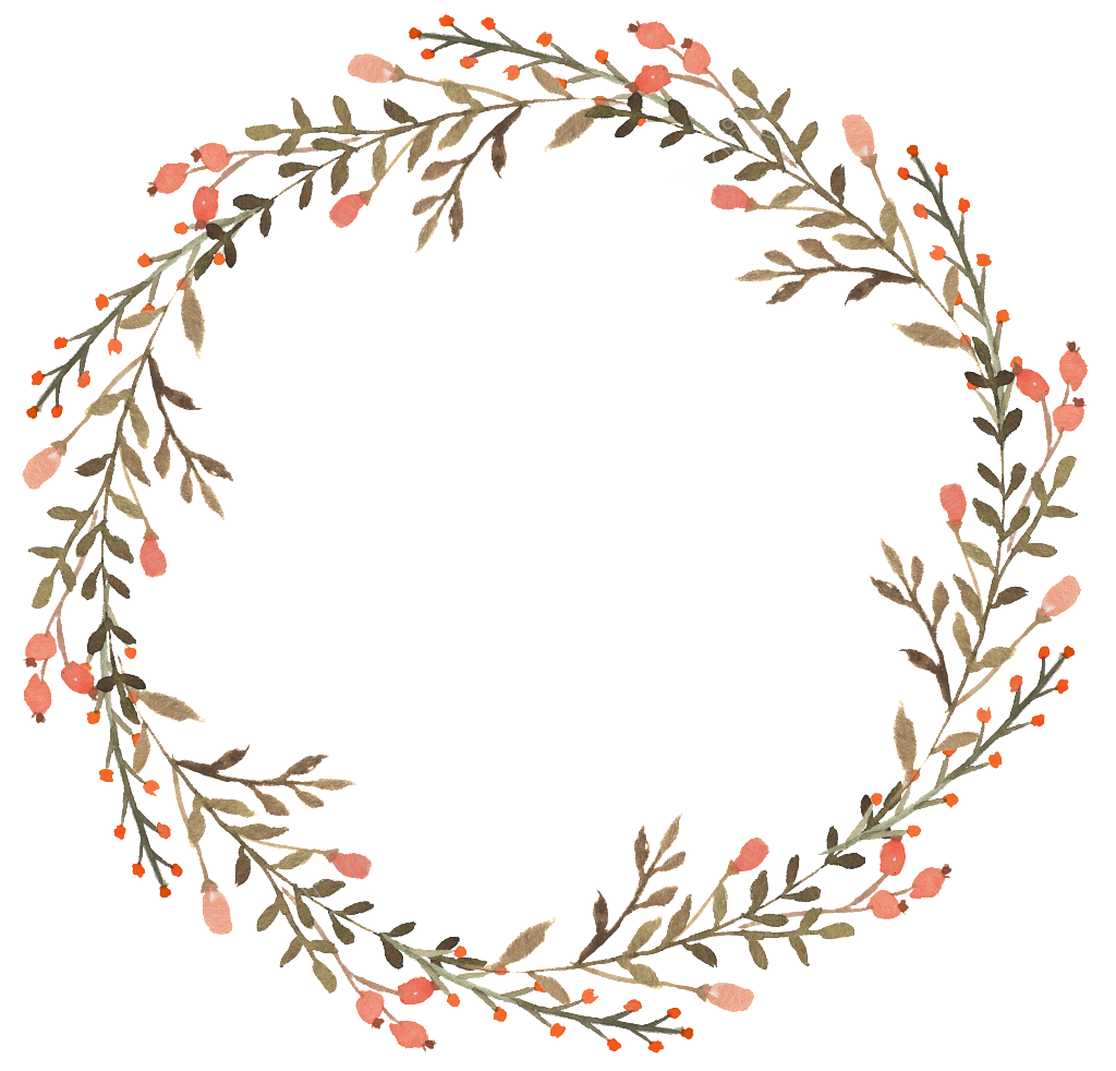 Watercolor Wreath Christmas Transparent PNG Image