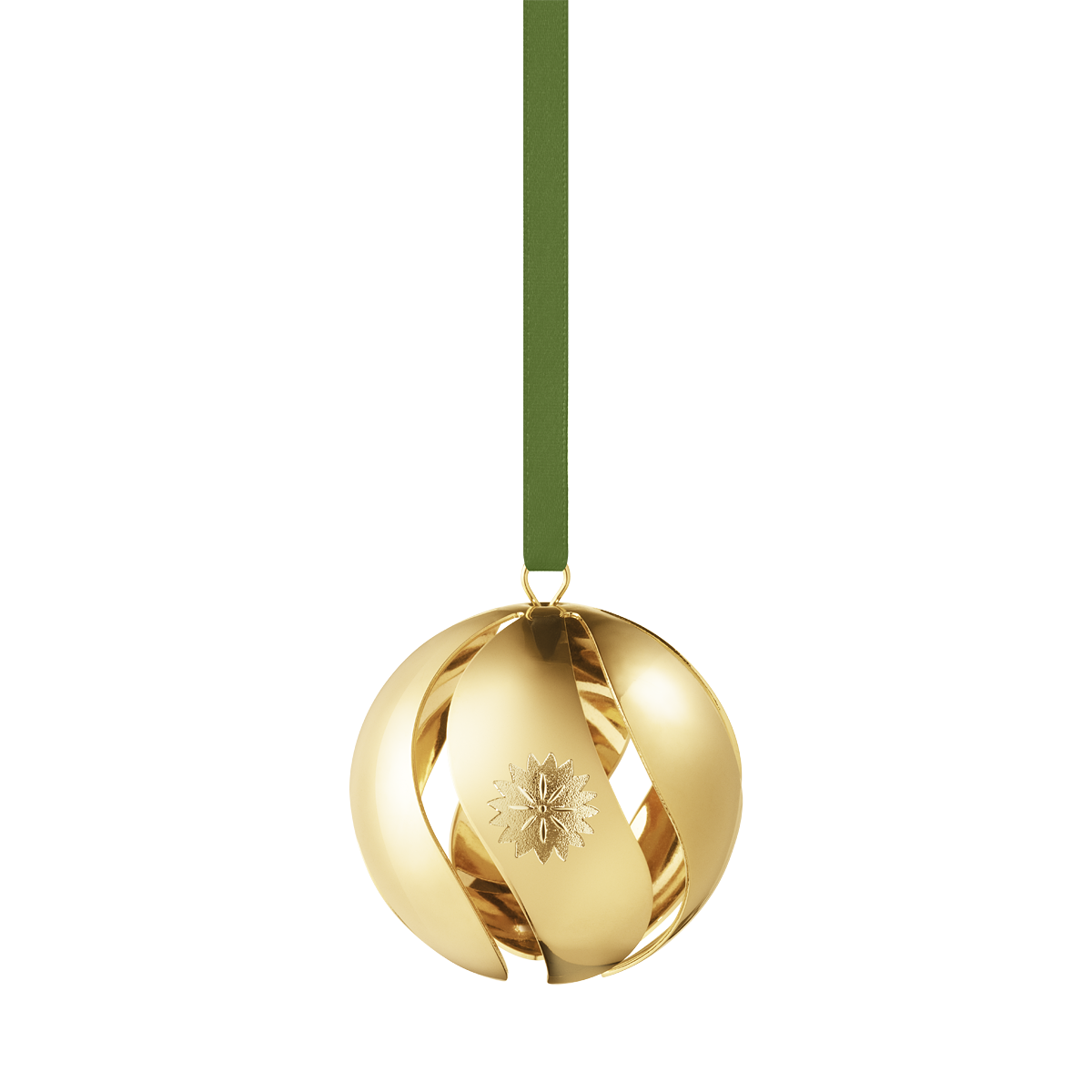 Christmas Gold Bauble Transparent PNG Image