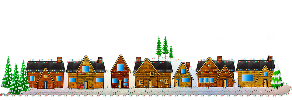 House Christmas Transparent PNG Image