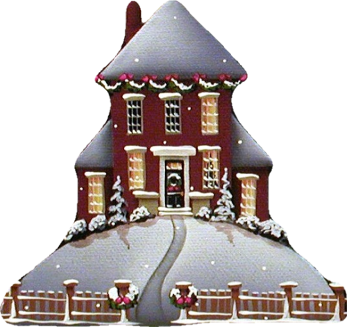 House Christmas Transparent PNG Image