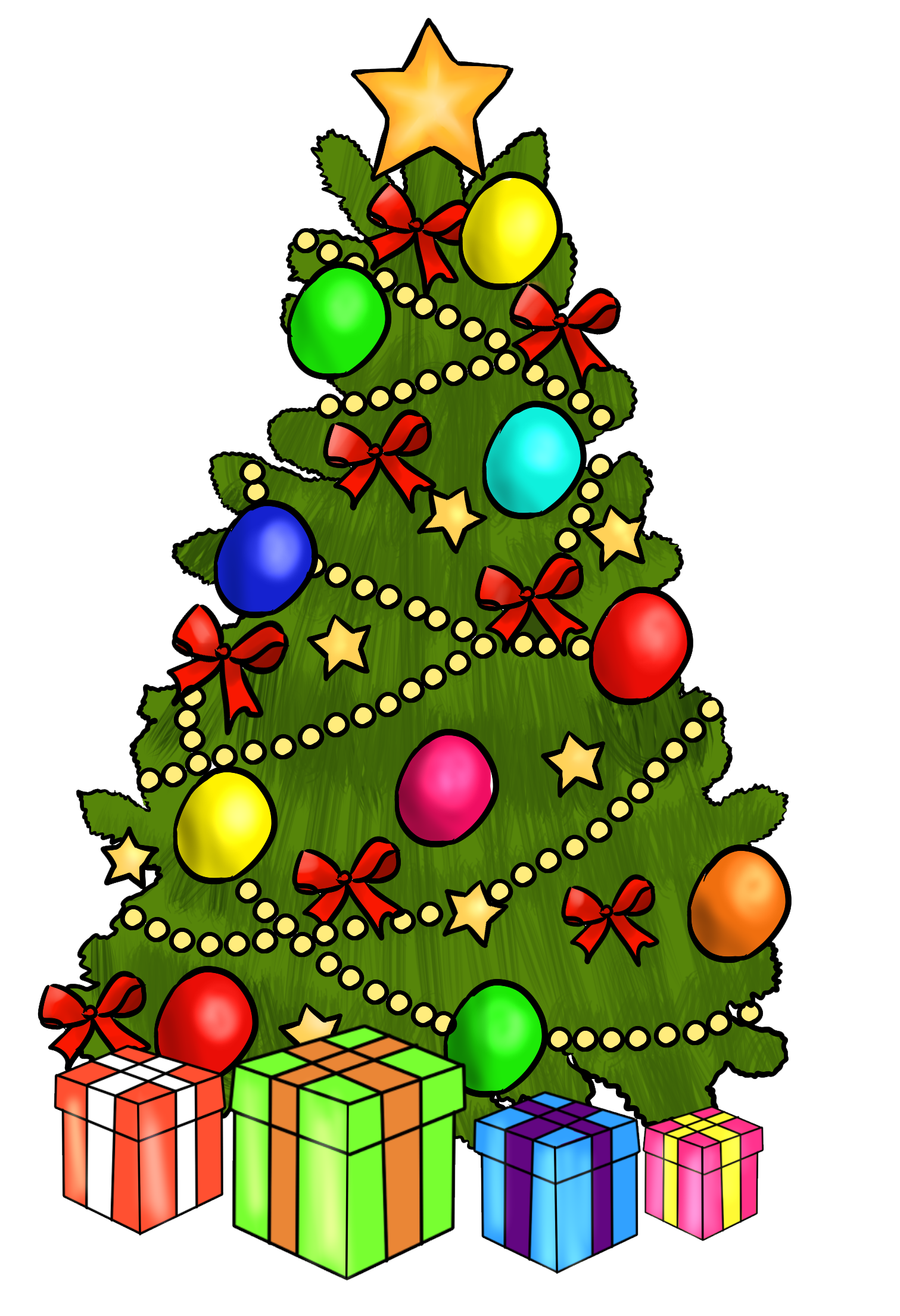 Animated Tree Christmas Transparent PNG Image