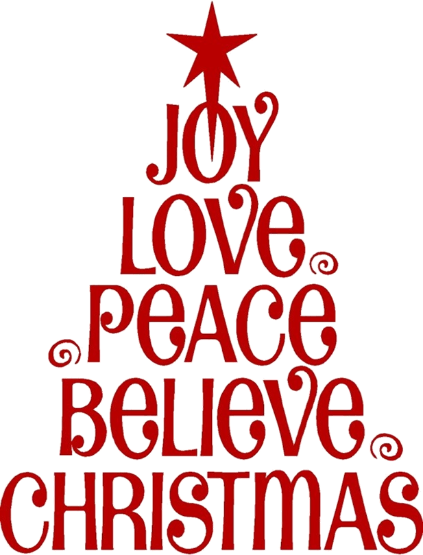 Joy Christmas Transparent PNG Image