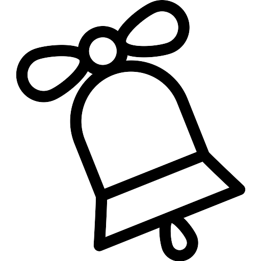 White Christmas Bell Transparent PNG Image