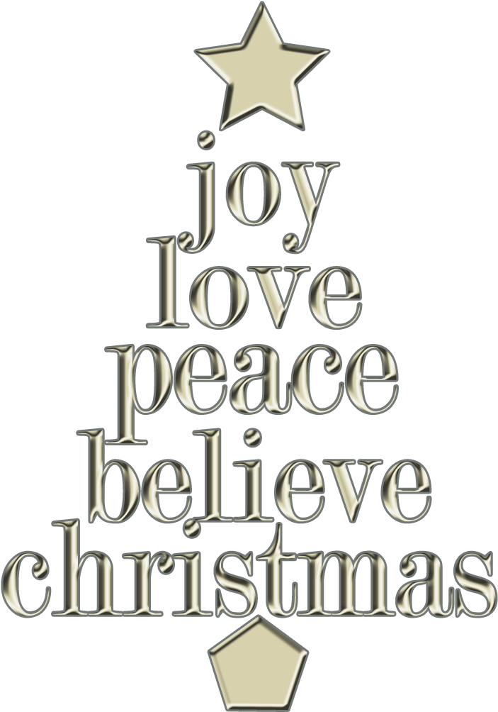 Joy Christmas Transparent PNG Image