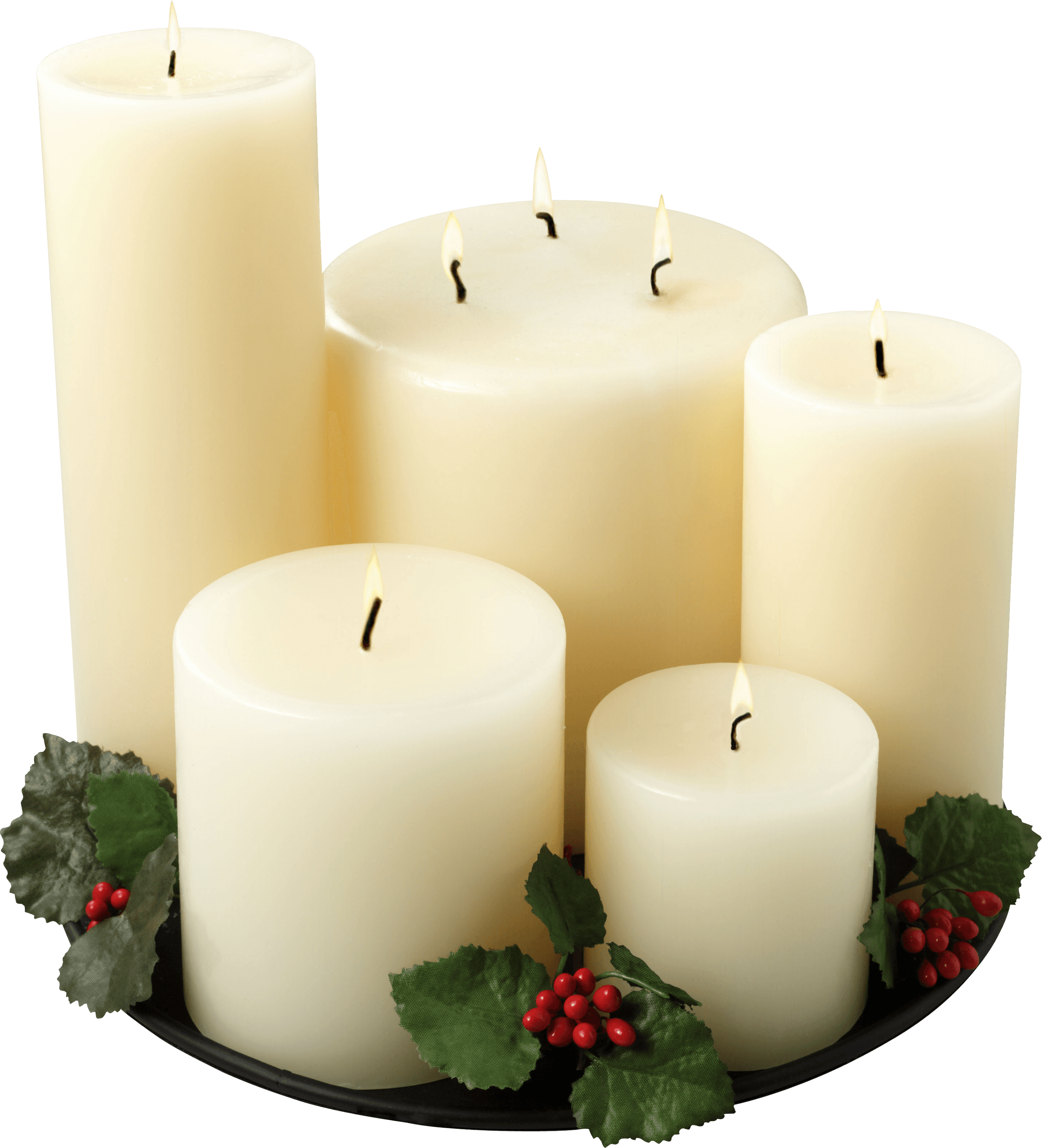 Candle Christmas Gold Transparent PNG Image