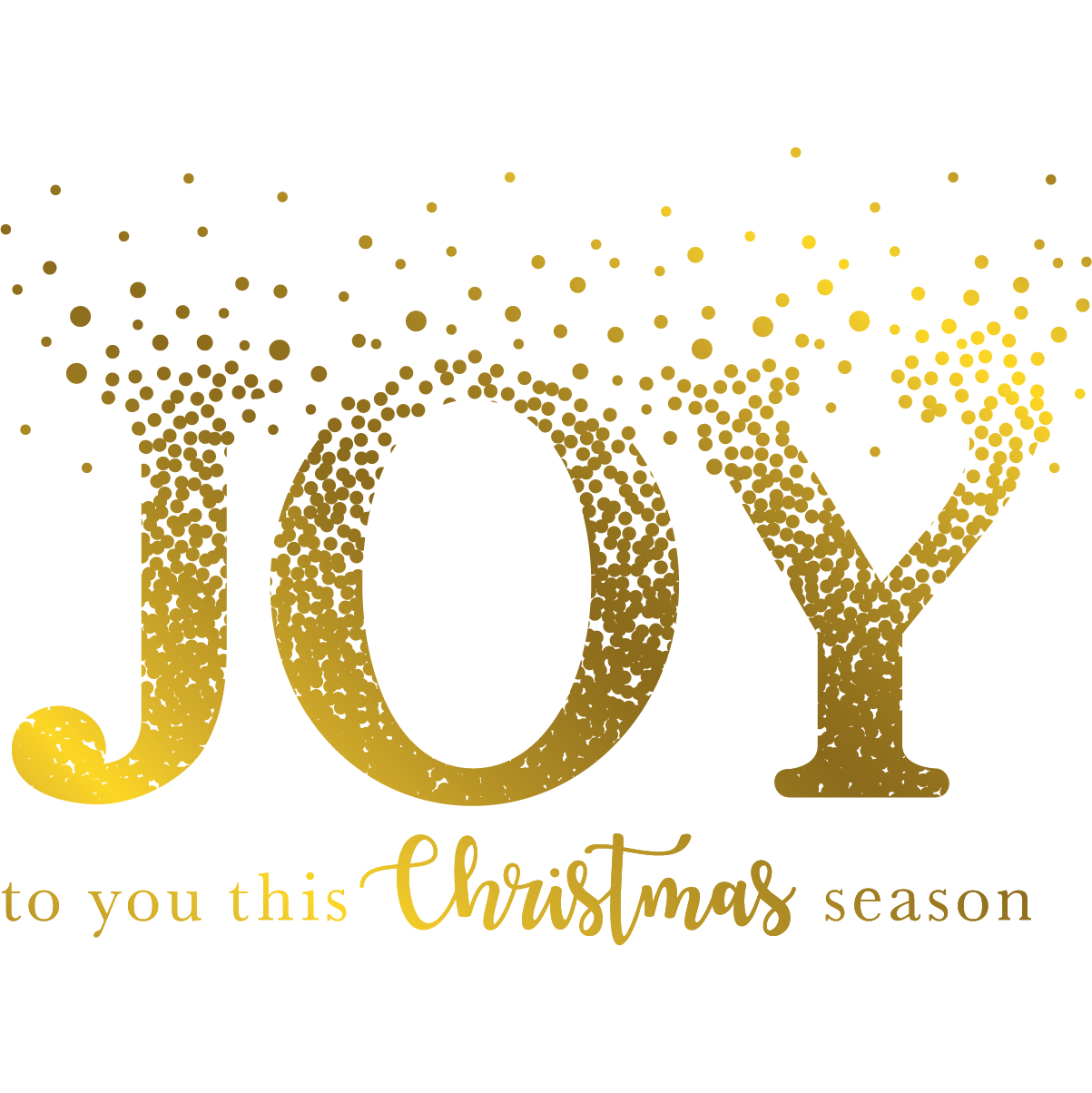 Joy Christmas Transparent PNG Image