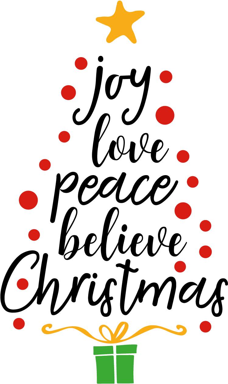 Joy Christmas Transparent PNG Image