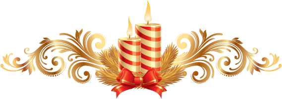 Candle Christmas Gold Transparent PNG Image