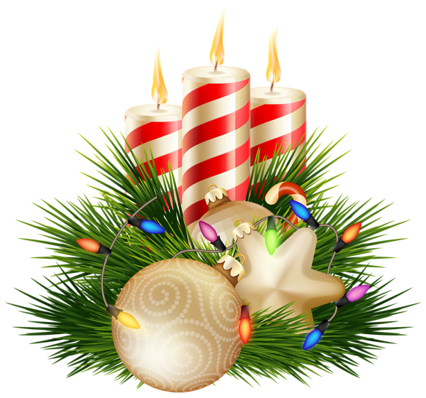 Candle Christmas Gold Transparent PNG Image