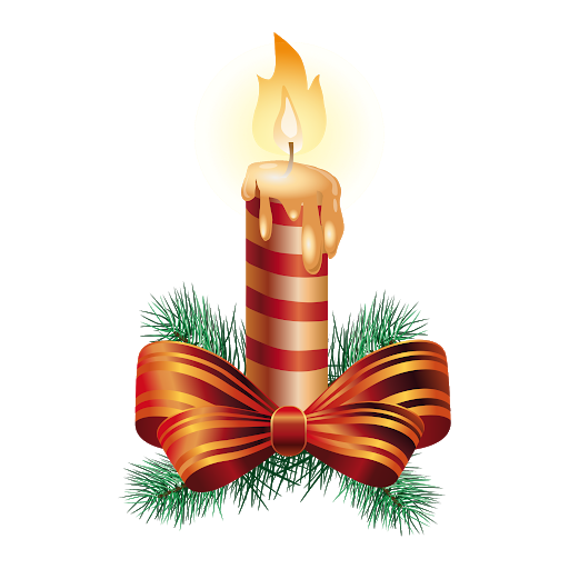 Candle Christmas Gold Transparent PNG Image