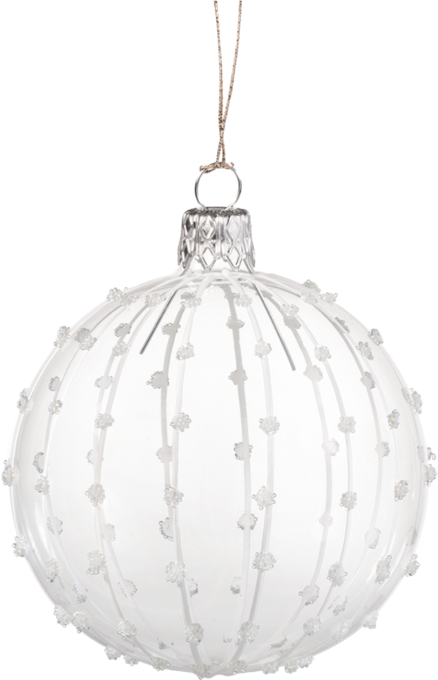 White Christmas Ornaments File Transparent PNG Image