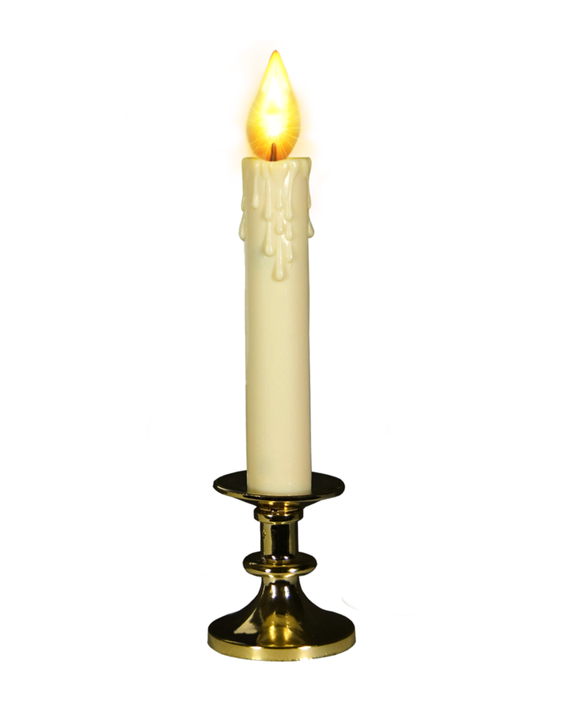 Candle Christmas Gold Transparent PNG Image
