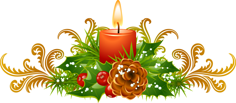 Candle Christmas Gold Transparent PNG Image