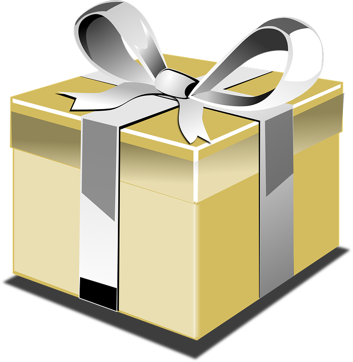 Gift Christmas Gold Transparent PNG Image