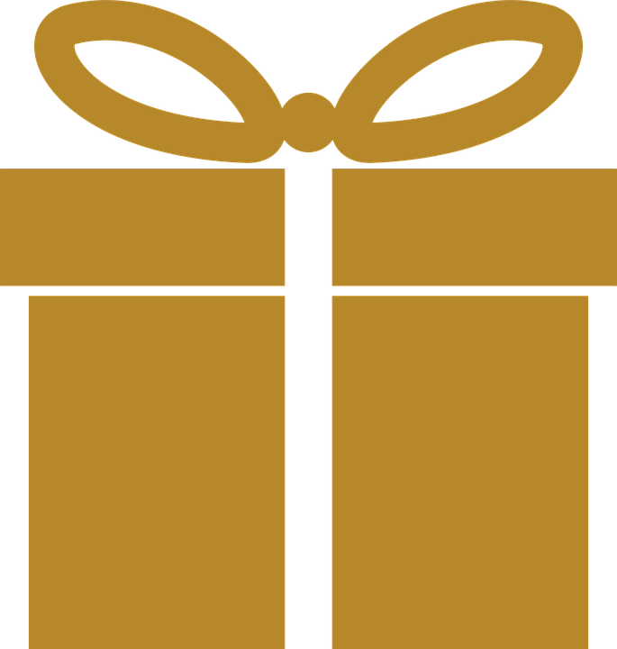 Gift Christmas Gold Transparent PNG Image