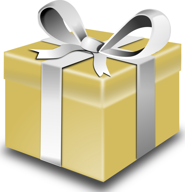 Gift Christmas Gold Transparent PNG Image