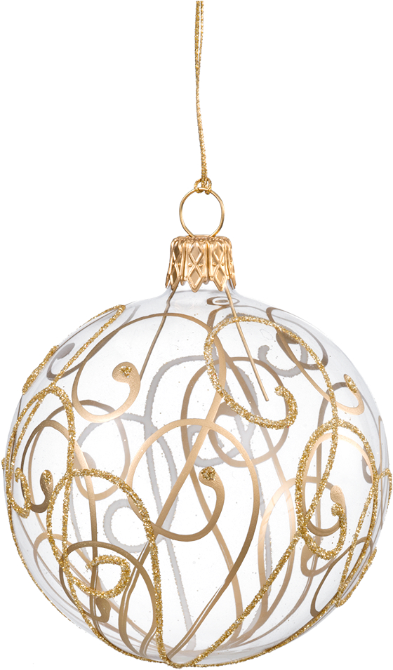 Ornaments Christmas Gold Transparent PNG Image