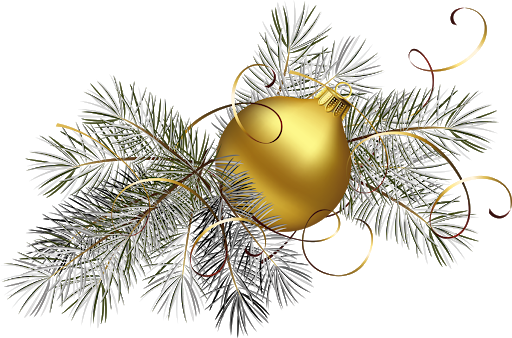 Ornaments Christmas Gold Transparent PNG Image