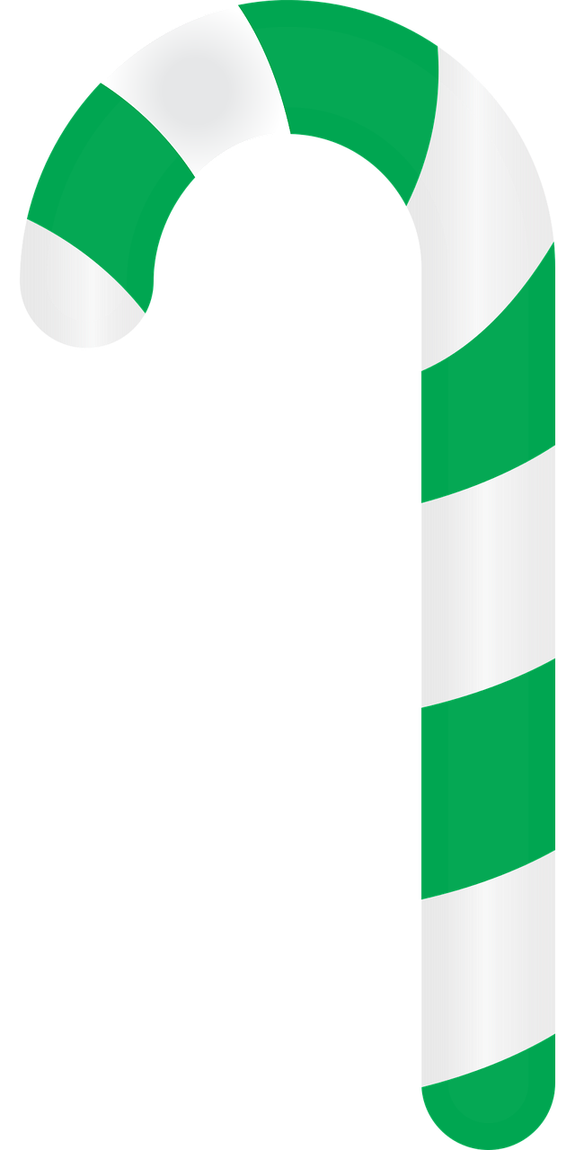 Cane Green Candy Transparent PNG Image
