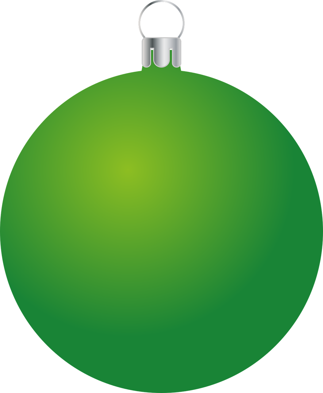 Green Christmas Bauble Transparent PNG Image