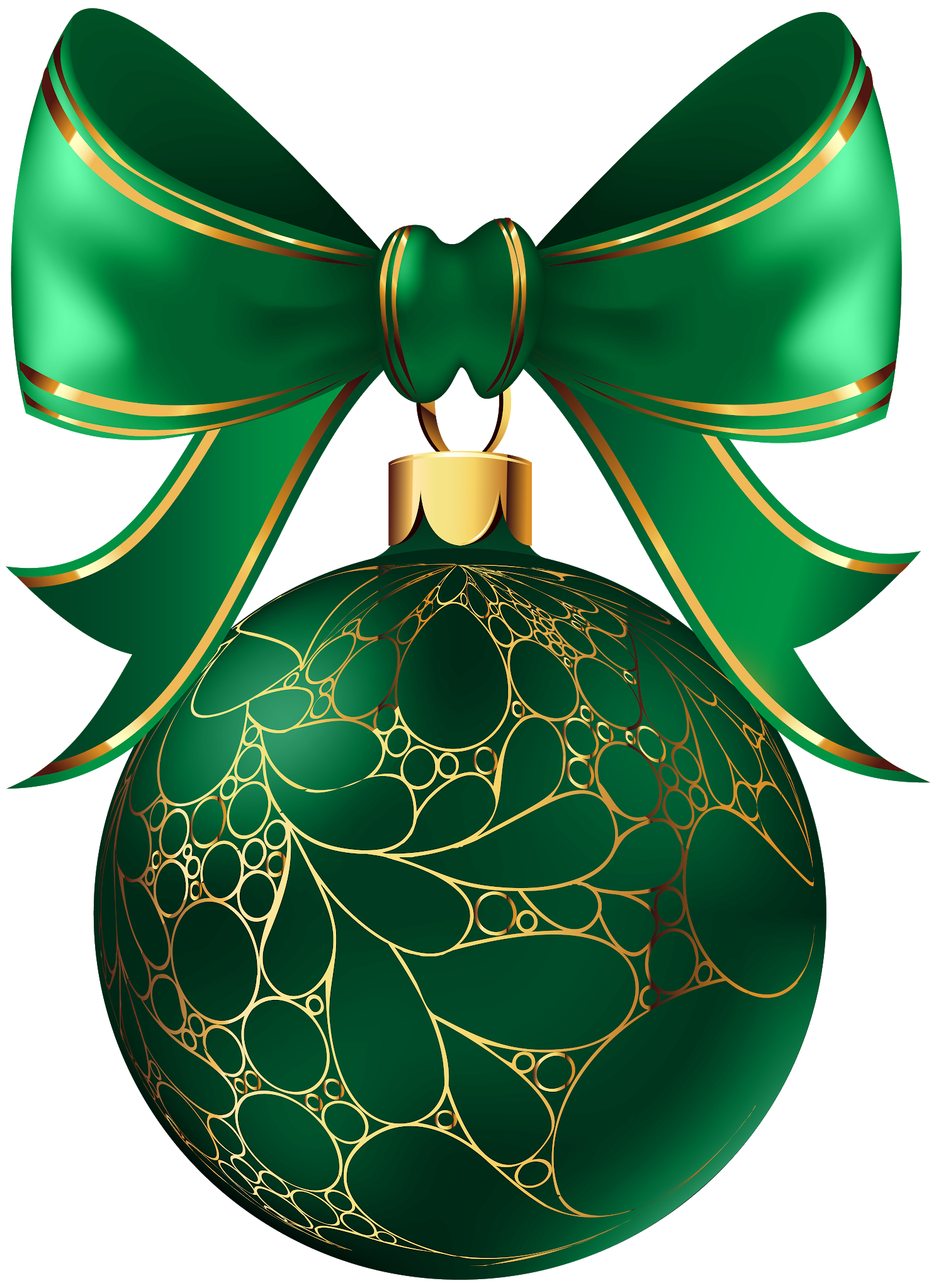 Green Christmas Bauble Transparent PNG Image