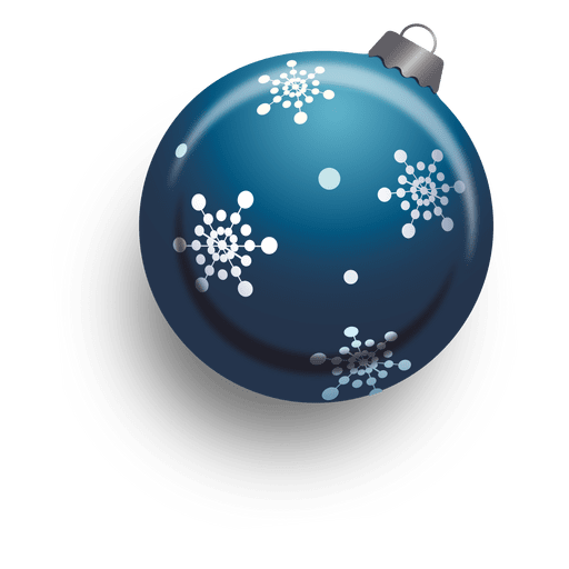 Blue Christmas Bauble Transparent PNG Image